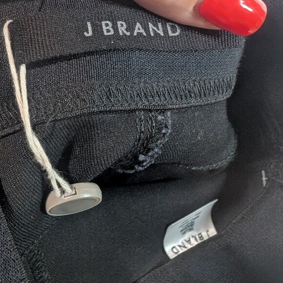 J Brand | Dellah High Rise Black Denim Legging In Fearful - Picture 6 of 15